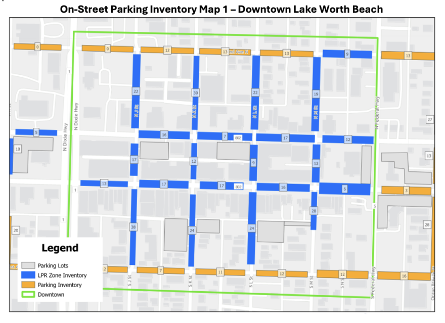A parking map