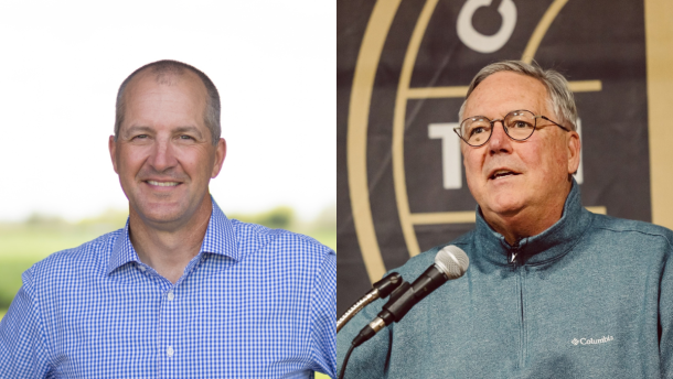 Incumbent Republican Sec. of Agriculture Mike Naig is running against Democrat Chis Jones in the 2026 midterm elections.