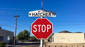 Hatcher Road sign