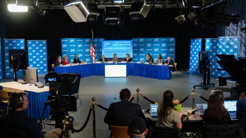 The CDC Advisory Committee on Immunization Practices meets in Atlanta on Friday, Dec. 5, 2025 to consider changes in hepatitis B vaccine recommendations for infants.