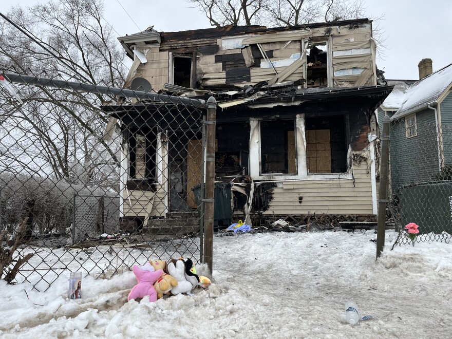 The house at 222 North La Porte Avenue. On Sunday, Jan. 21, five children were killed in a fire there while an adult man and an 11-year-old girl survived.