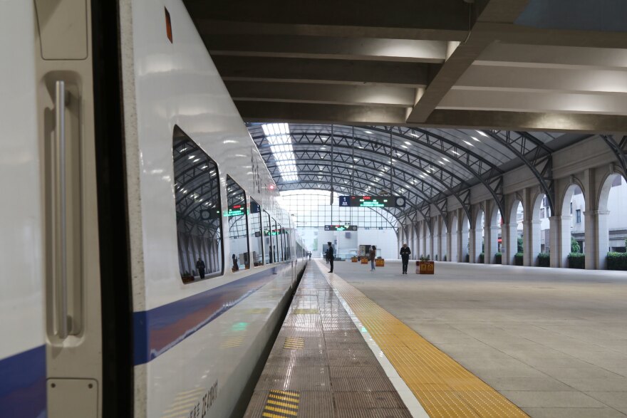 A Jingzhou-bound train left Wuhan at 6:25 a.m., carrying with it Victoria Li, who said she was jubilant to leave the city after being separated for her young child during the outbreak.