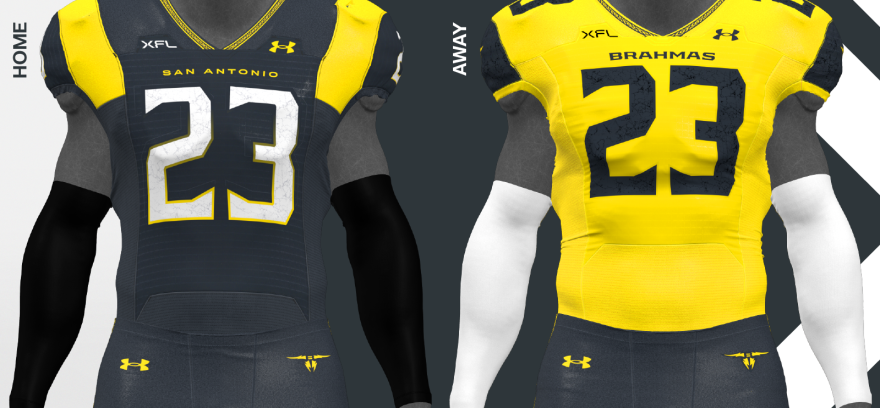 XFL unveils San Antonio Brahmas jerseys TPR