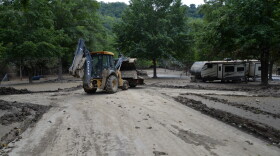 Sediment being removed at Littcarr Campground