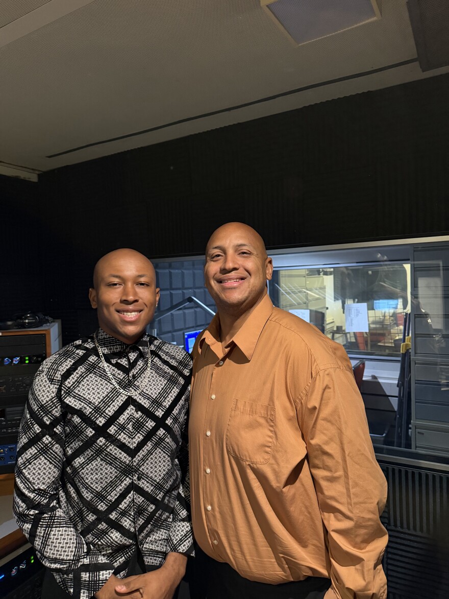 David Davis III and his father, David Davis, Jr.