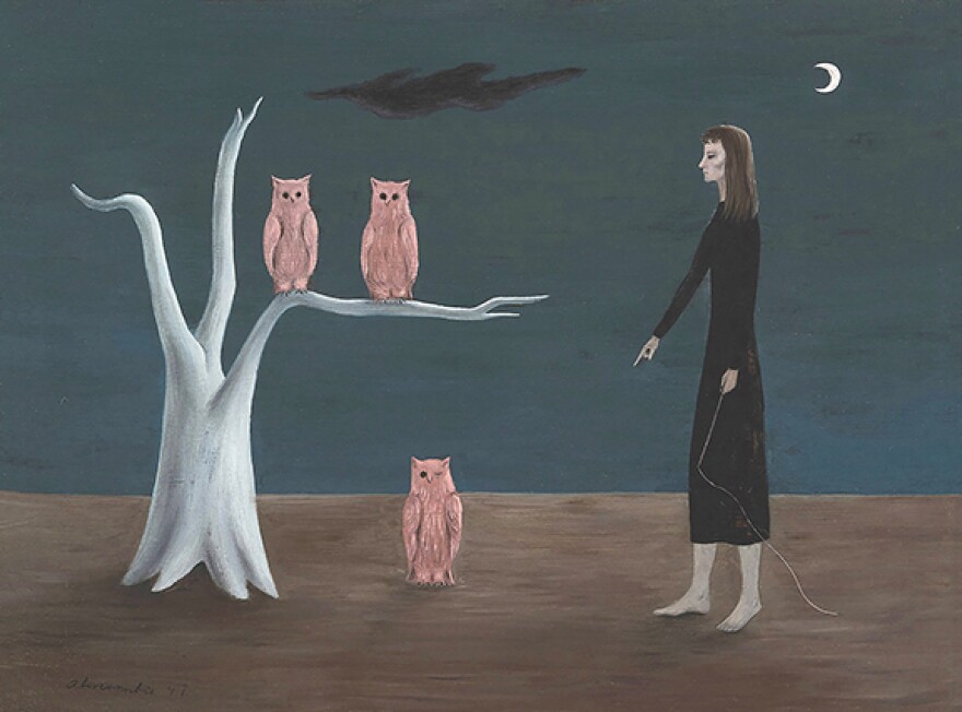 Gertrude Abercrombie's "Owl Trainer No. 2" (1947) sold at auction for $825,500 March 12, 2025 at Rago Auction.