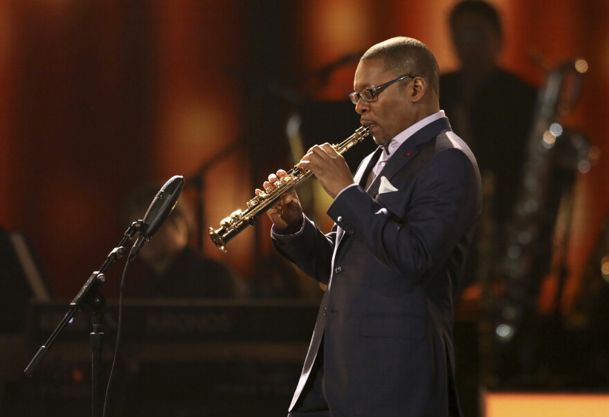 Ravi Coltrane performs at the 59th annual Grammy Awards in 2017.