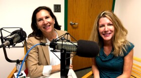 Food writer Laura Reiley, right, dishes her parting thoughts on Tampa Bay's food scene to Robin Sussingham, host of WUSF's new food podcast, The Zest.