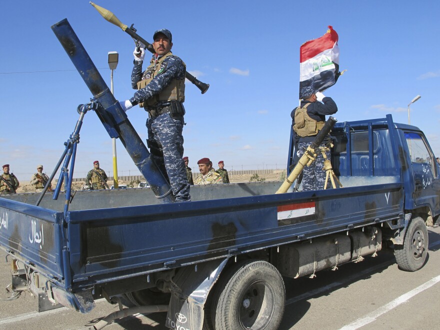 Sunni volunteers take part in a parade as they prepare to fight against militants of the Islamic State, in the western province of Anbar, on Jan. 8. The U.S. was able to persuade many Sunni tribes to abandon al-Qaida and fight with the Iraqi government in the last decade.