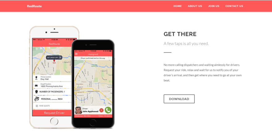 Red Route app