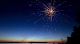 A burst from a past National Cherry Festival Fireworks Finale.