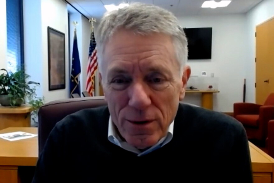 Columbus Mayor Jim Lienhoop on Tuesday's Zoom interview