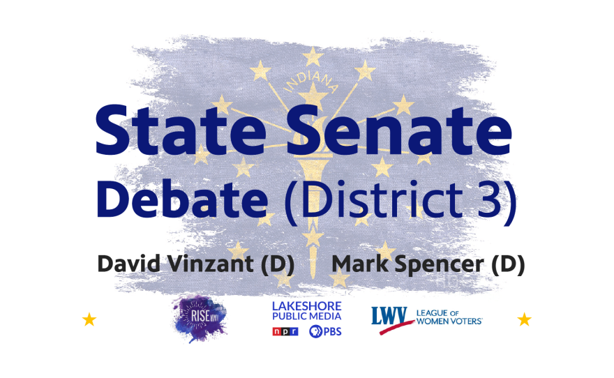 The primary debate between Spencer and Vinzant for State Senate District 3 is scheduled to take place at the Dean and Barbara White Community Center, 6600 Broadway in Merrillville, April 4 at 6 p.m.
