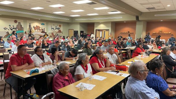 Over 75 people attended the Missing and Murdered Indigenous Person's Awareness Day event at the Indian Pueblo Cultural Center to hear from state officials.