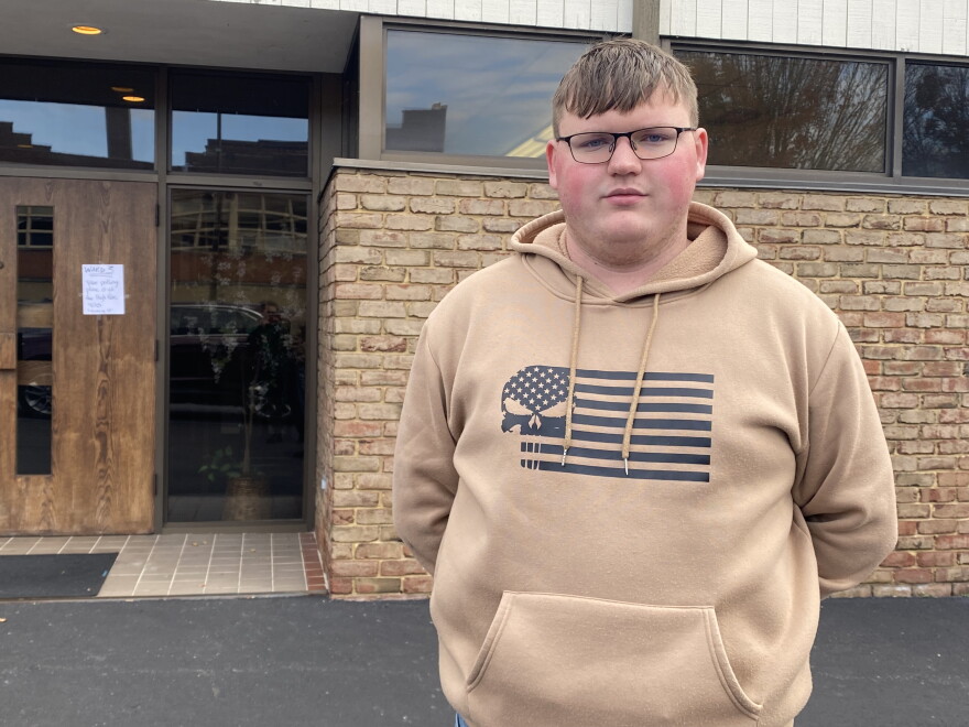Pennsylvania College of Technology freshman Tyler Brungart thinks Donald Trump will help America.
