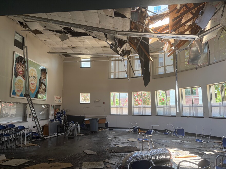 The interior of Roof Above's Day Service Center as of Tuesday. 