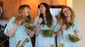 Childbirth (from left): Bree McKenna, Stacy Peck and Julia Shapiro.