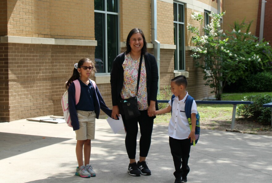 Angelica Bruno enrolled her students at Beacon Hill Academy last school year after being recruited to  the school. SAISD is trying to replicate Beacon Hill's outreach districtwide.