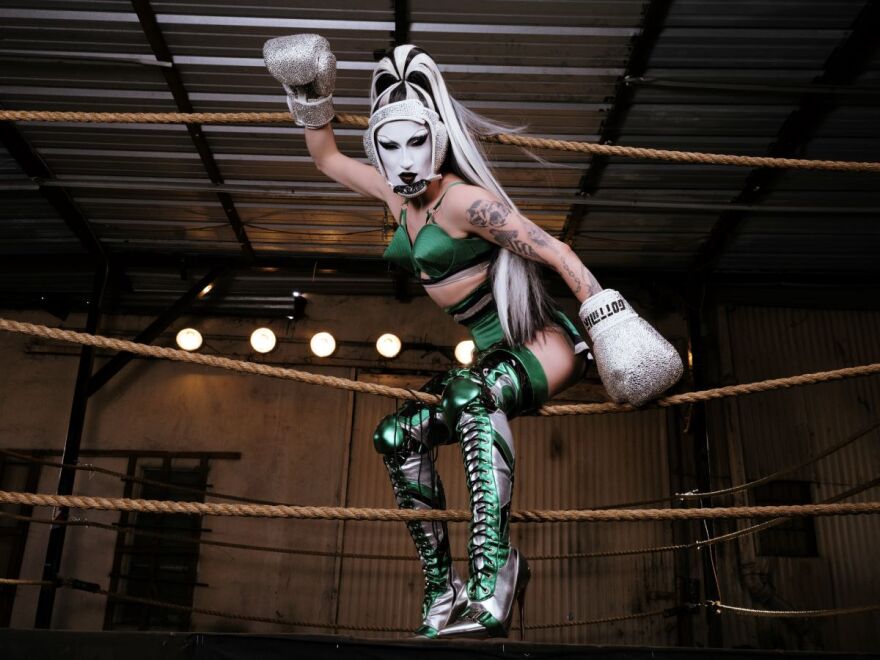 Drag queen Gottmik is known for her blend of punk rock influence and high fashion. She's traveling around the U.S. and Canada with her drag mother Violet Chachki as part of the duo's Knockout Tour.