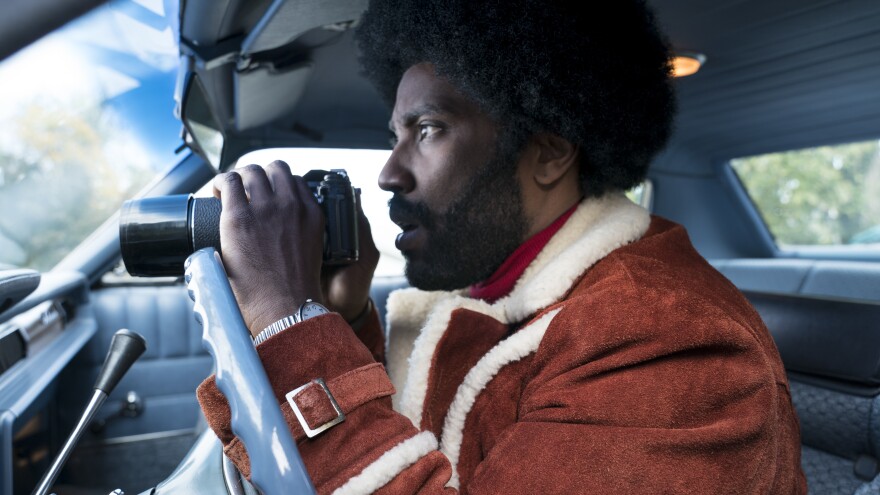 Detective Ron Stallworth (John David Washington) goes undercover, brother, in Spike Lee's <em>BlacKkKlansman</em>.