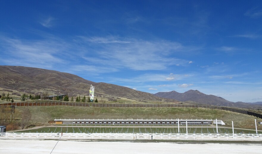 The rifle range, used for biathlon training and competition, at the Soldier Hollow Nordic Center on March 24.