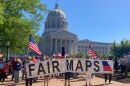 Protesters with People Not Politicians rallied outside of the Missouri Supreme Court ahead of a May court ruling that allowed the maps to be in effect for the August primary election. On Thursday, the Missouri Supreme Court put those same maps on hold while ruling that a referendum on the maps would be on the November ballot.