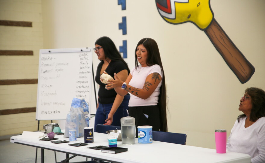 Joe Rodriguez shared that one of the original Cocopah terms for frybread roughly translates to "to put it in the oil."