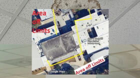 Images of potential mold infestation provided to WHQR, along with a map of the closed parts of the Hoggard campus.