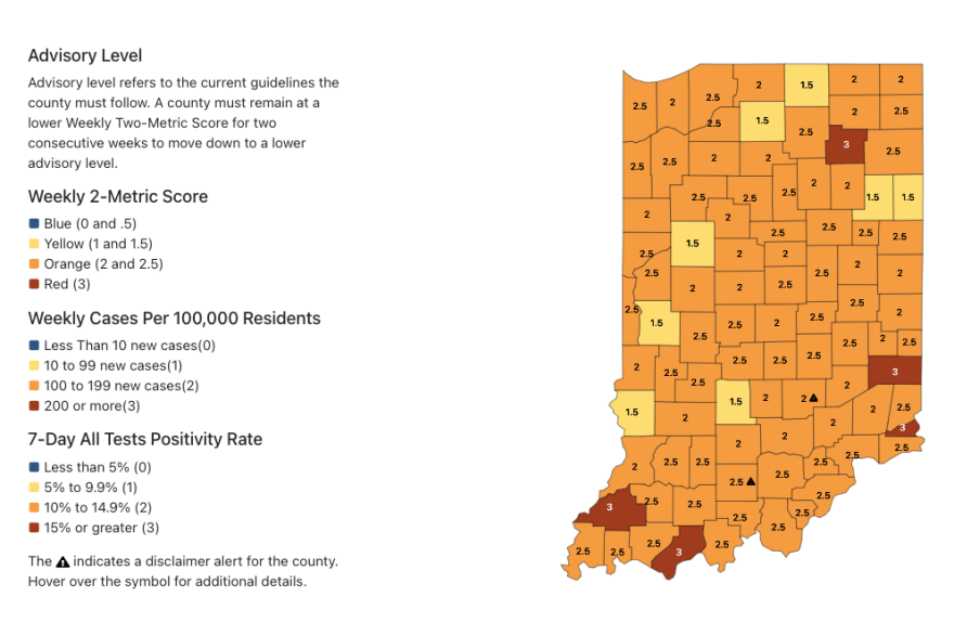 The health department has added 316 coronavirus deaths in the past week to the state’s pandemic toll.