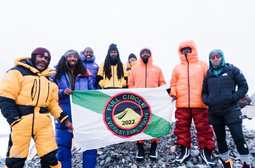 Full Circle Everest Expedition poses for a group photo this spring.