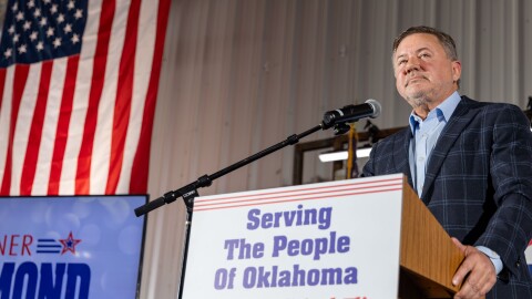 Attorney General Gentner Drummond announcing his candidacy for governor of Oklahoma.