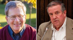 Tom Crumpler, left, leads Jim Fruin, right, by 19 votes in their Bloomington Ward 9 City Council race.