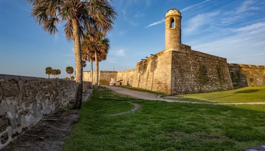 Historic Castillo de San Marcos in St. Augustine, Florida.
