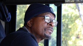 RTS Bus Driver Edward Hines drives the roads that make up route 76 in Gainesville, Fla. on Thursday, Nov. 13, 2025.