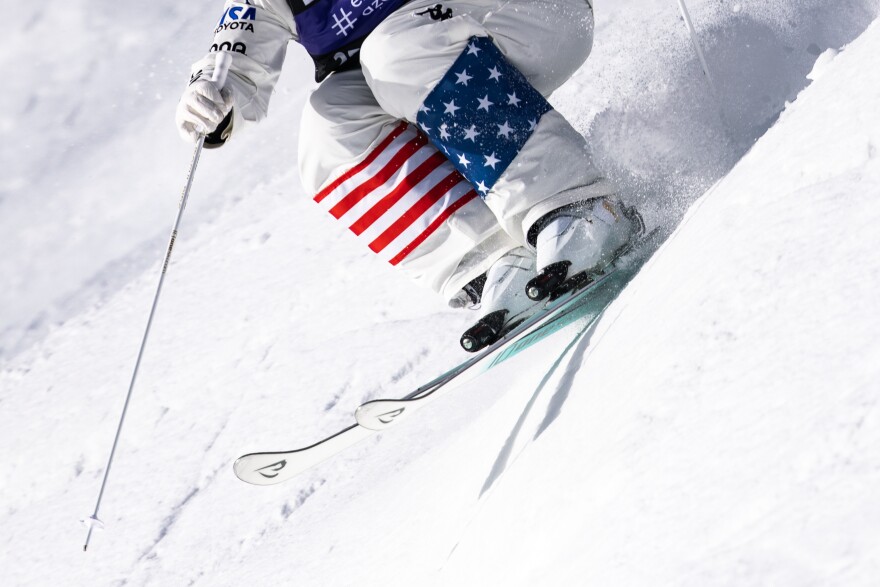 Dylan Marcellini during the Freestyle World Cup on Jan.13, 2026 at Waterville Valley Resort New Hampshire.