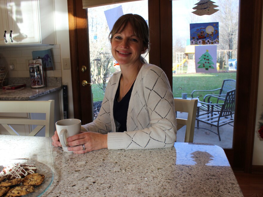 Stephanie Pennock at home in Pittsburgh. Pennock says she will not be returning to her Catholic church after revelations of decades of clergy abuse and cover ups.