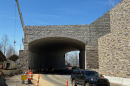 A land bridge under construction over a highway in Graham County, North Carolina will help wildlife cross the road safely.