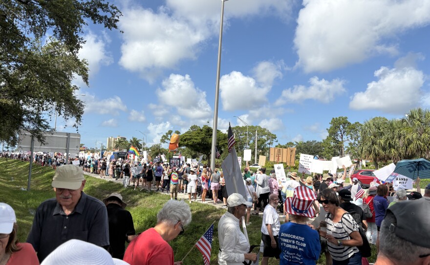 Scenes from No Kings Day Fort Myers