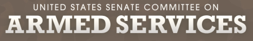 The official banner for the US Senate Committee on Armed Services