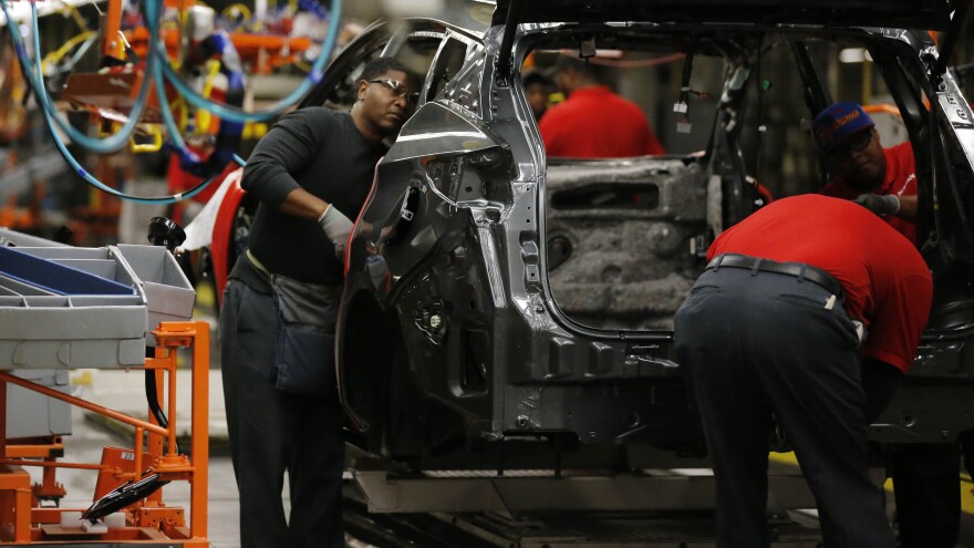 Nissan workers at a plant in Canton, Miss. The auto company received financial incentives, including tax relief, from the state for the factory.