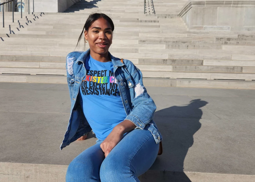 Amariah Hardwick, a transgender woman, moved to Missouri to pursue a degree. But she says the state's restrictions made it hard to access her hormone treatments.