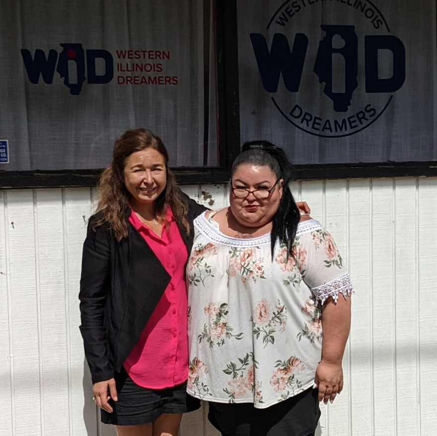  Julia Albarracin-Green (left) is the President and CEO of Western Illinois Dreamers, and Laura Vargas is the director of the Peoria Welcoming Center. 