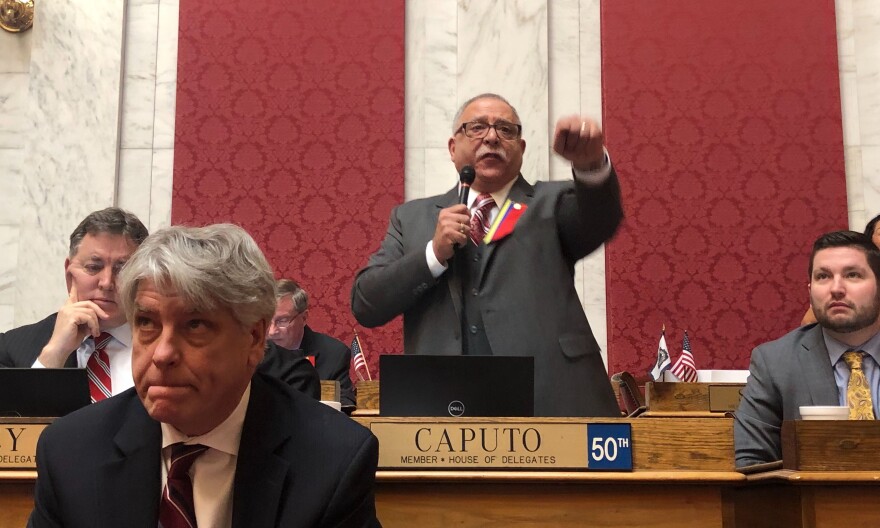 Del. Mike Caputo speaks on the House floor.