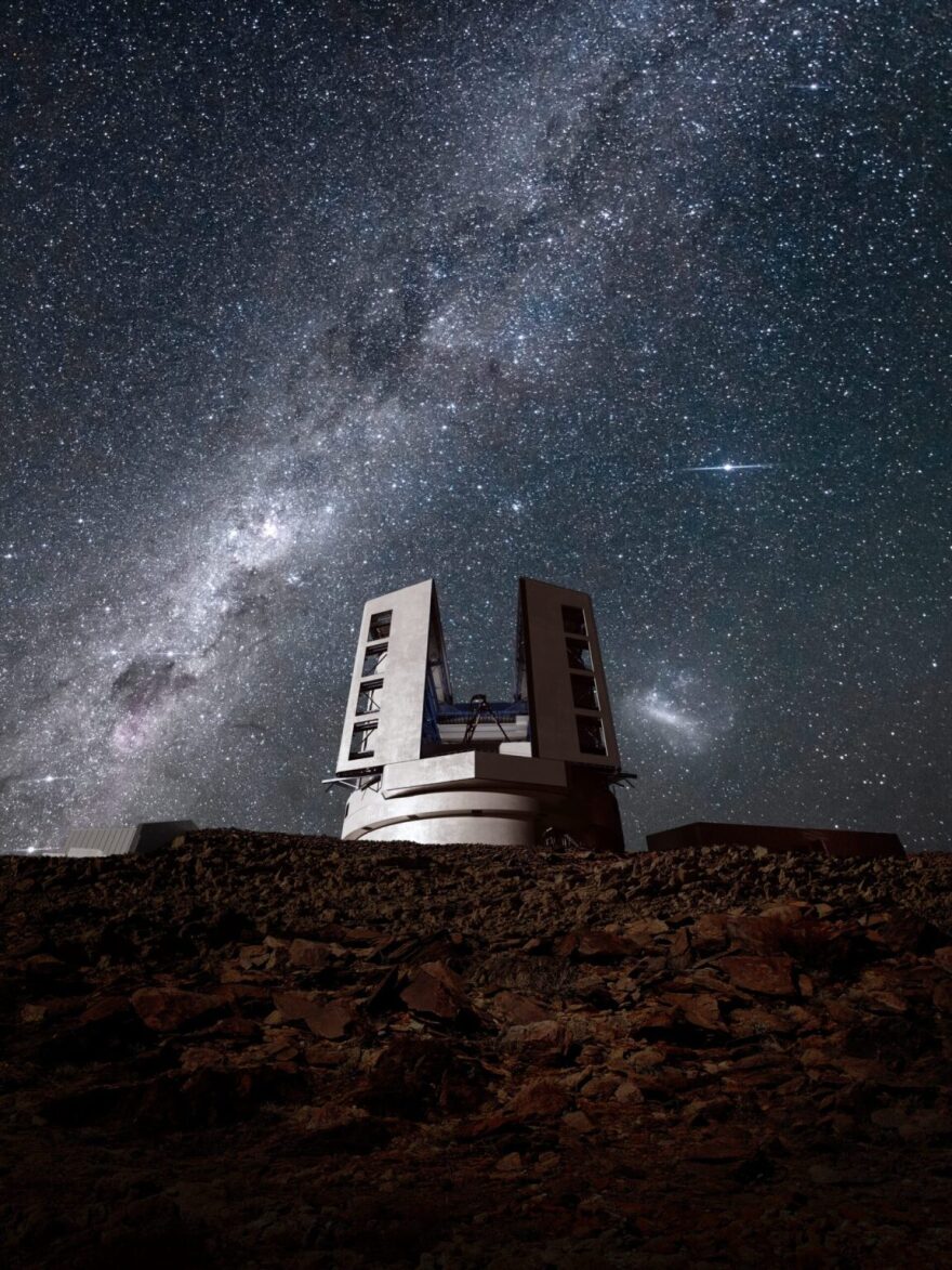 A rendering of what the Giant Magellan Telescope will look like at completion.