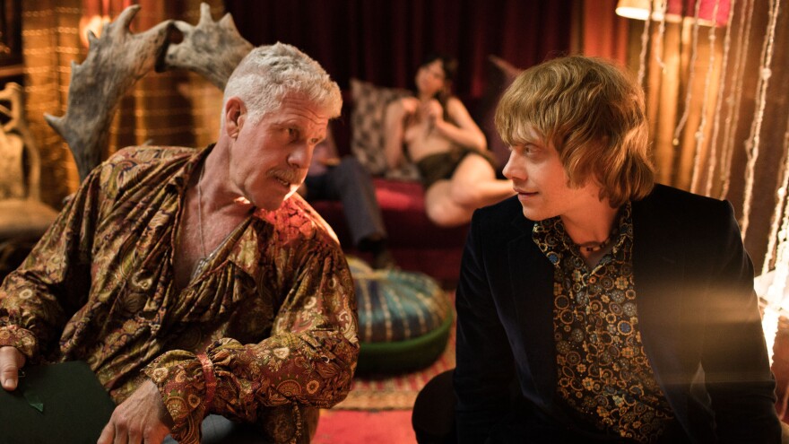 Ron Perlman and Rupert Grint in a scene from <em>Moonwalkers</em>.