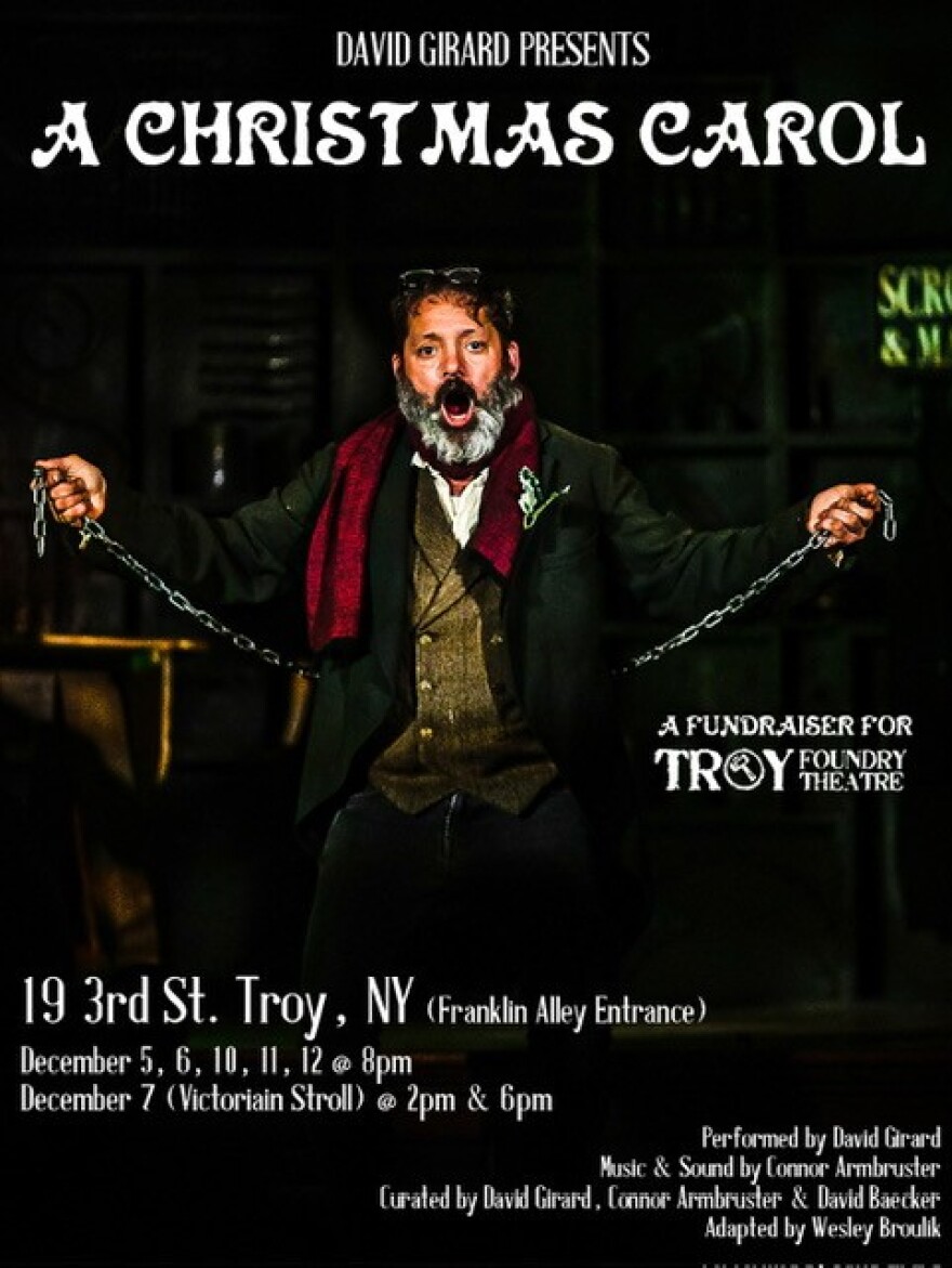 Poster for David Girard's production of "A Christmas Carol"