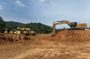 Heavy machinery on site at the former Poage Farm, as developer ABoone Real Estate and site contractor Bowman Excavating work to build 118 single-family homes.