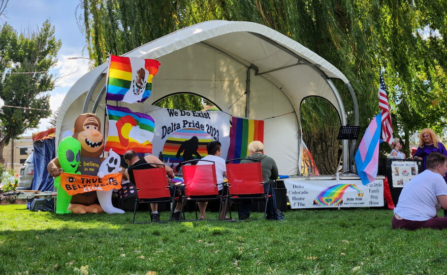 Main Stage at the “We Do Exist” Delta Pride 2023.