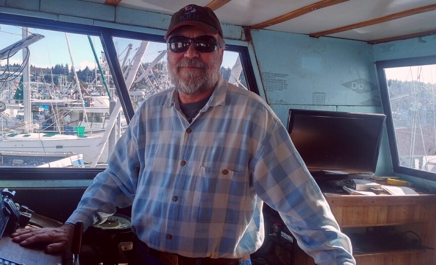 Bruce Shactler on his fishing boat in 2017. (Photo courtesy of Bruce Shactler)