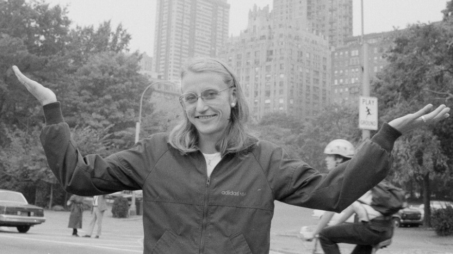 Marathon champion Grete Waitz, in New York's Central Park on Oct. 19, 1983.